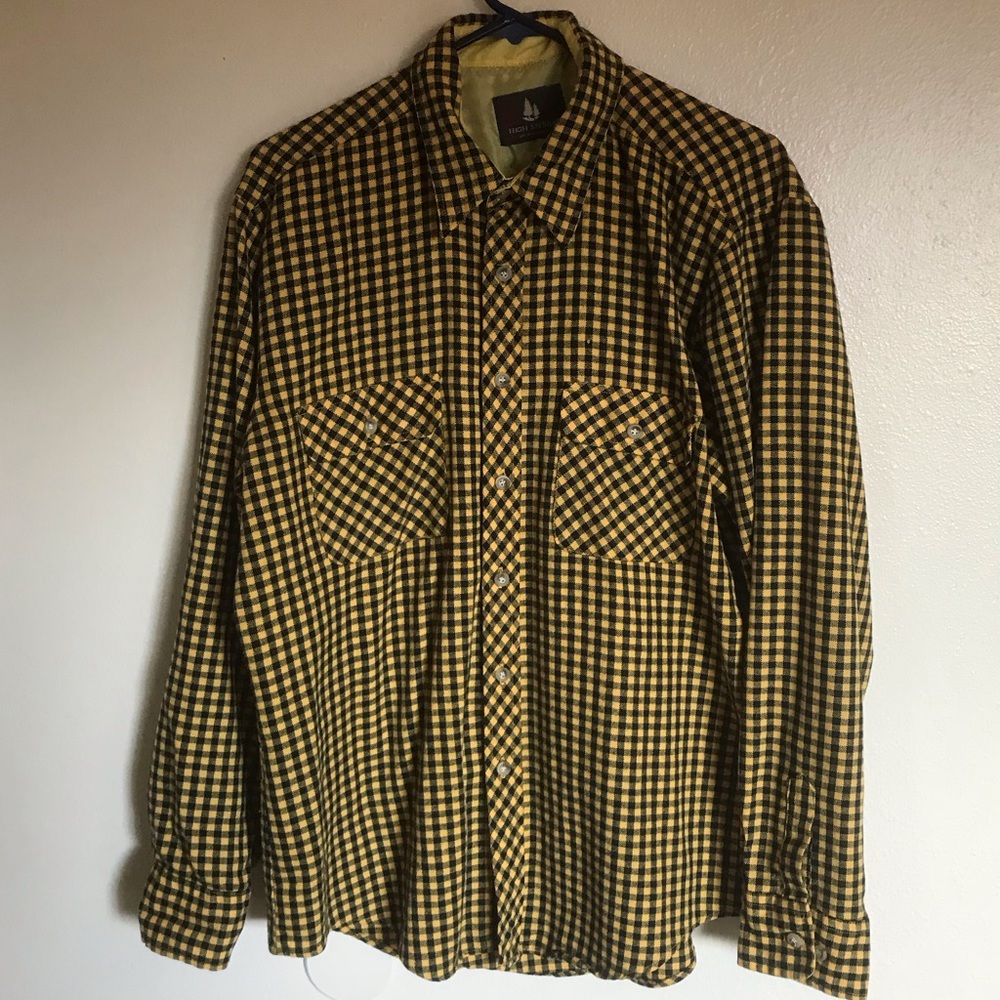 Vintage yellow plaid shirt